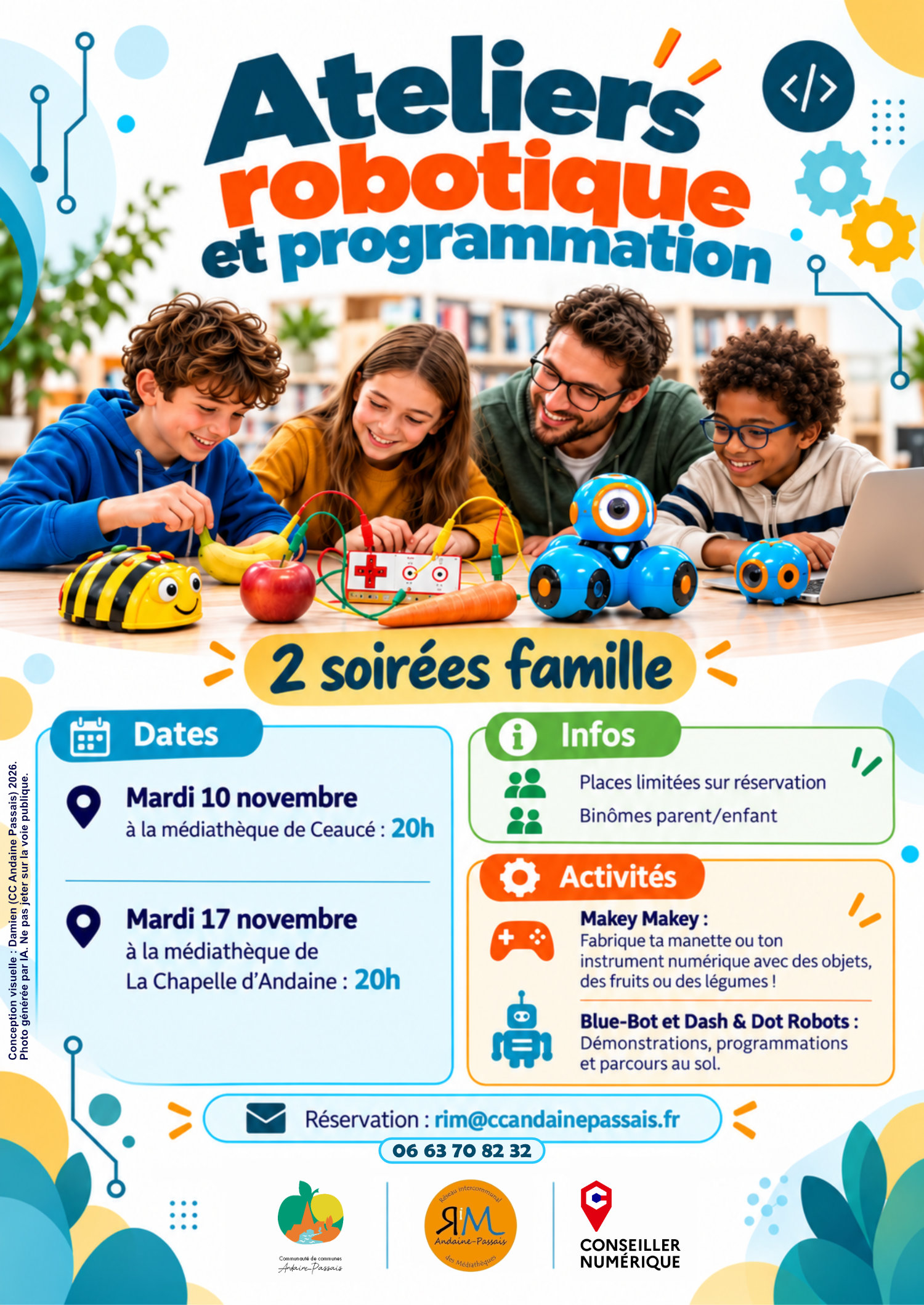 Ateliers Robotique et Programmation en Novembre 2026